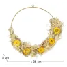 Couronne de fleurs séchées 35 cm