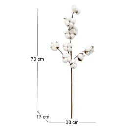 Set de 3 branches de coton 70 cm
