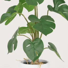Monstera artificiel pot en céramique 50 cm