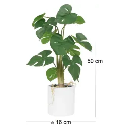 Monstera artificiel pot en céramique 50 cm