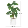 Monstera artificiel pot en céramique 50 cm