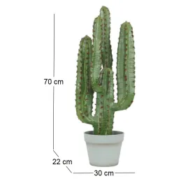 Cactus artificiel 4 branches en pot 70 cm
