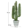Cactus artificiel 4 branches en pot 70 cm