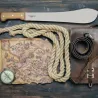 Machette en acier carbone et bois