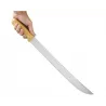 Machette en acier carbone et bois