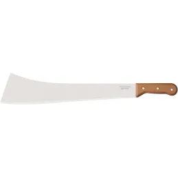 Machette en acier carbone et bois