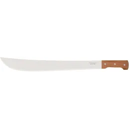 Machette en acier carbone et bois