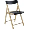Chaise de jardin pliante en teck FSC et plastique