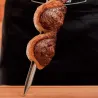 Brochette en inox et bois 55 cm Churrasco
