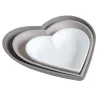 Plateaux cœurs en bois laqué (lot de 3)