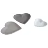Plateaux cœurs en bois laqué (lot de 3)