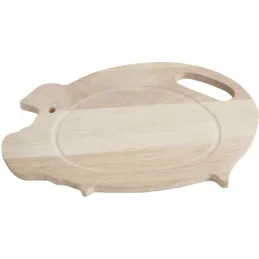 Planche à découper cochon en hévéa