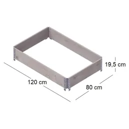 Carré potager Gardenbox 120 x 80 cm