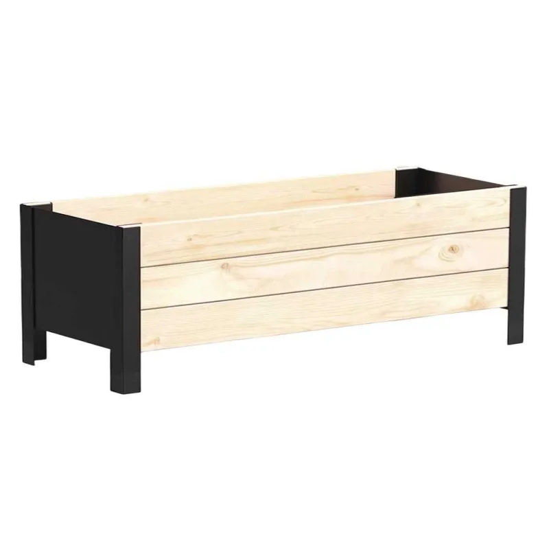 Jardinière en bois et métal Modern