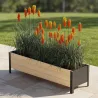 Jardinière en bois et métal Modern