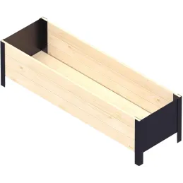 Jardinière en bois et métal Modern