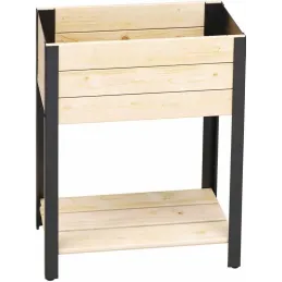 Jardinière en bois et métal Modern