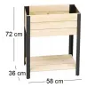 Jardinière en bois et métal Modern