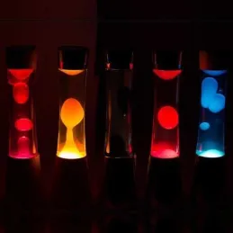 Lampe à poser en métal et verre Lave