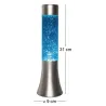 Mini lampe à poser en métal et verre Paillettes