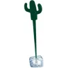 Moule à glaçons avec 4 agitateurs cactus (Lot de 3)