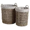 Panier à linge en poelet gris (Lot de 2)