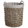 Panier à linge en poelet gris (Lot de 2)