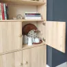 Kit de portes en pin massif pour étagères Gala