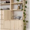 Kit de portes en pin massif pour étagères Gala