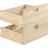 Kit tiroirs en pin massif pour étagères Dinamic