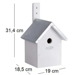 Nichoir à mésange en bois de pin blanc