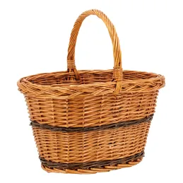 Panier de marché en osier buff