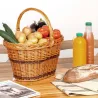 Panier de marché en osier buff