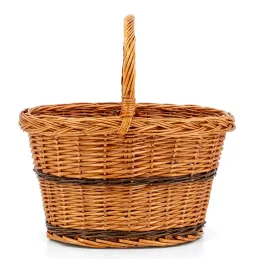 Panier de marché en osier buff