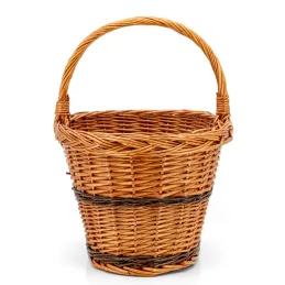 Panier de marché en osier buff
