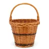Panier de marché en osier buff