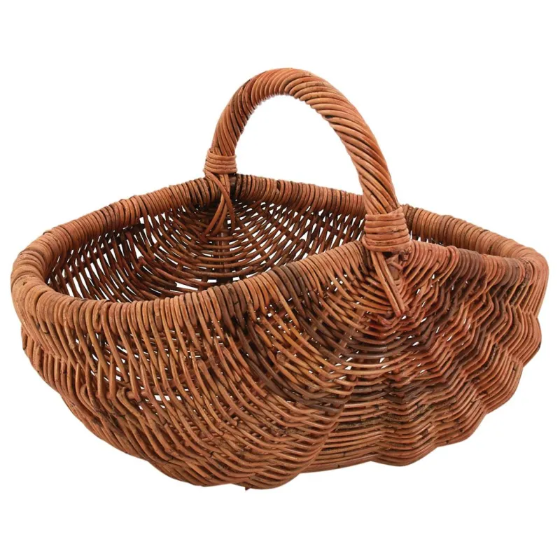Panier de marché ovale en poelet