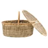 Panier pique-nique en poelet gris