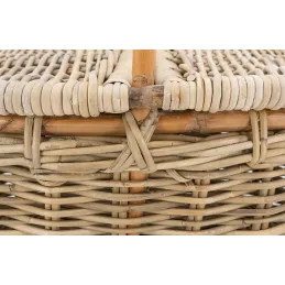 Panier pique-nique en poelet gris