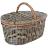 Panier pique-nique en poelet gris