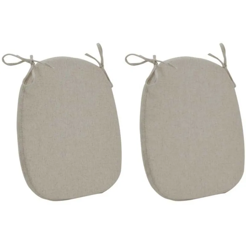 Assise de chaise écru (Lot de 2)