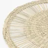 Sets de table en jonc de mer naturel ajouré