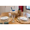 Sets de table ronds en jacinthe