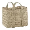Corbeilles carrées en jonc naturel tressé (lot de 3)