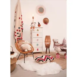 Commode chambre enfant alphabet 5 tiroirs