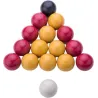 Lot de 16 billes de billard  50.8 mm en résine