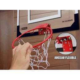 Mini panier de basket avec accroches de porte
