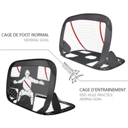 Cage de foot pliable 2 en 1 Newbie 120 x 90 cm