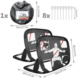 Cage de foot pliable 2 en 1 Newbie 120 x 90 cm