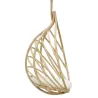 Fauteuil suspendu en rotin naturel + coussin